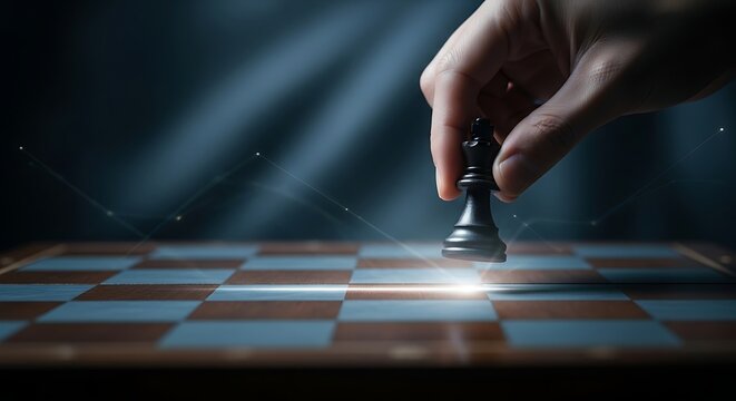 Executive Decision Making Concept with Chess