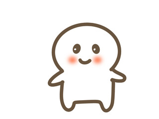 Fototapeta premium Cute Humanoid Character Illustration 