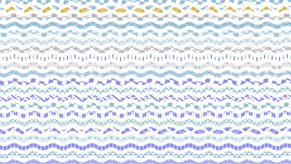 冬の季節の彩り和柄背景イラスト