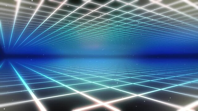 binary code background loop motion space