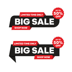 Big sale banner template design. 