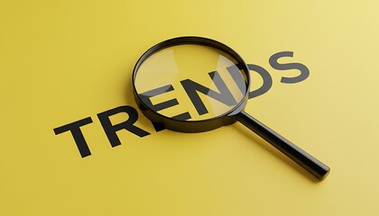 A magnifying glass zooms in to focus on the word sale as a business concept tool for search and research success