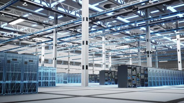 Cloud storage, big data and database servers for secure file hosting. Holographic visualization of information technology concept, backup being done on system for enterprise data management