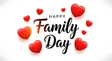 Happy family day celebration with love and togetherness for all families