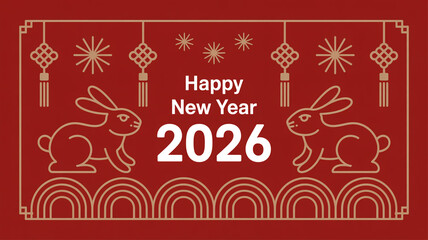 Celebrating the year of the rabbit: happy new year 2026