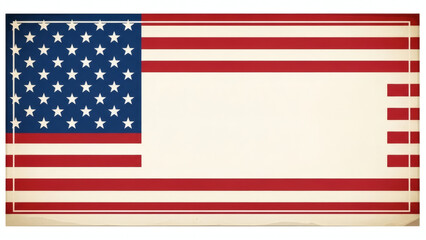 Fototapeta premium American Flag with Stars and Stripes, Patriotic Symbol