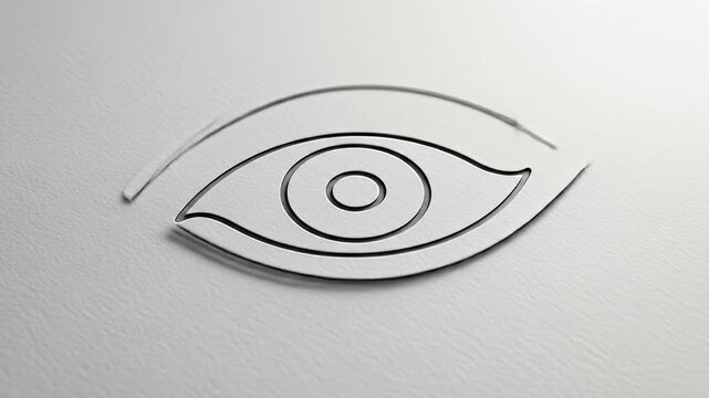 Eye Icon Animation - Minimalist Design for Visual Projects.