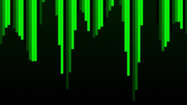 Green Digital Rain Code Background