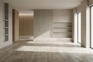 Obraz premium Layered Concrete Interior