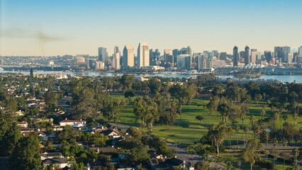 Obraz premium San Diego California Skyline taken from Coronado
