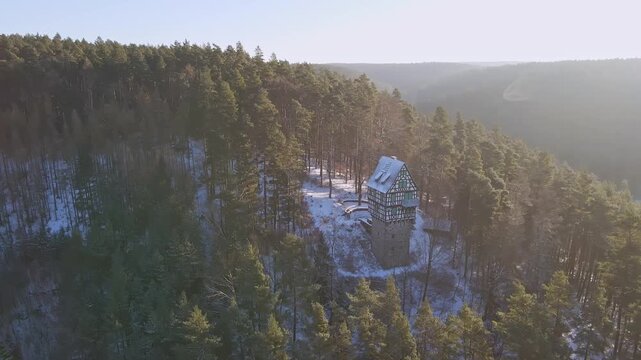 Herzogstuhl/Jagdanlage Rieseneck im Saale-Holzland-Kreis, Th&uuml;ringen