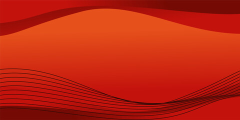 Abstract red background with empty space for text. Attractive template design for banners, posters, social media, greeting cards.