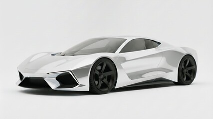 Fototapeta premium Futuristic Sports Car Concept Design
