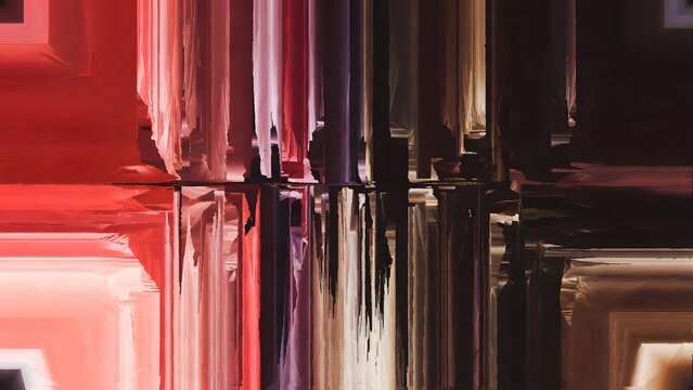 Abstract texture background with vibrant colors and glitch effect, modern digital art