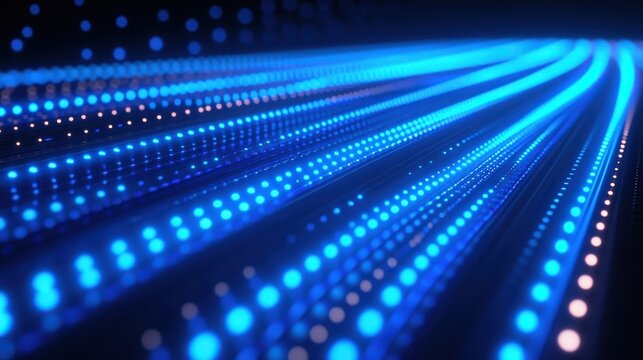 abstract glowing blue background with light effects.