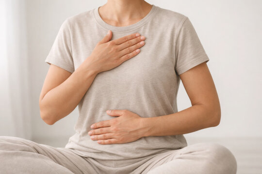 Breathwork practice enhances mindfulness and relaxation, promoting inner peace and well being through focused breathing techniques