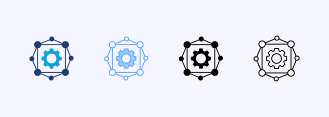 Complexity Icon Set Multiple Style Collection