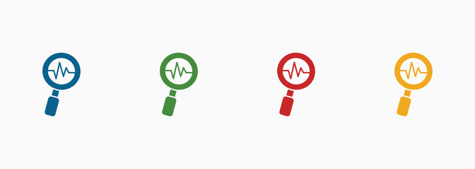 Anomaly Detection Icon Set Color Multiple Style Collection