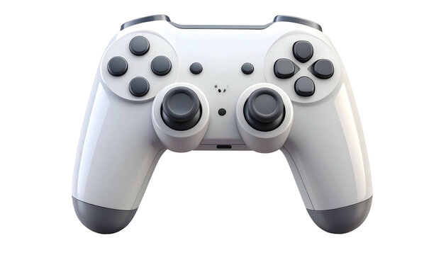 White PlayStation 4 DualShock Controller.