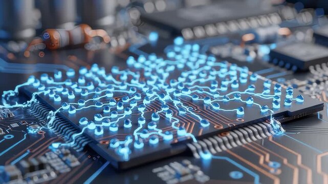 Electronic Chip Simulates Growth of Data Processing Connectivity