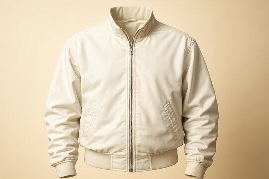 Cream colored jacket mockup