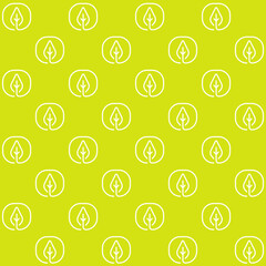 Minimalist Leaf Vector Seamless Pattern