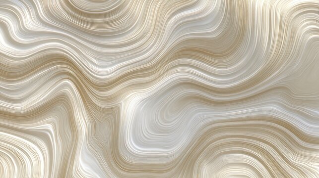Abstract flow of cream and beige waves creating an elegant and soft texture for modern design and art projects