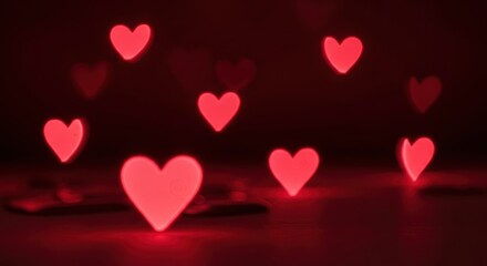 red heart background