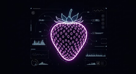 strawberry in a glass