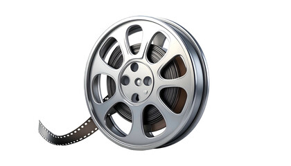 Obraz premium Vintage Film Reel with Exposed Film Strip.