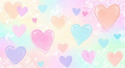 seamless pattern with hearts