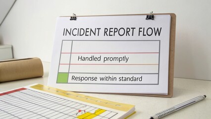 Incident Report Flow Chart for Efficient Management of Responses to Workplace Situations and Safety Measures