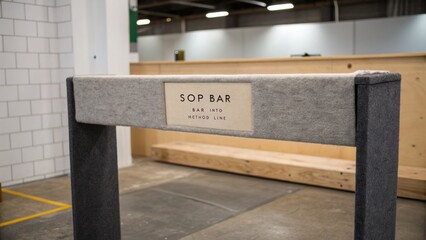 Modern SOP Bar Design with Minimalist Aesthetic for Workspaces and Creative Environments