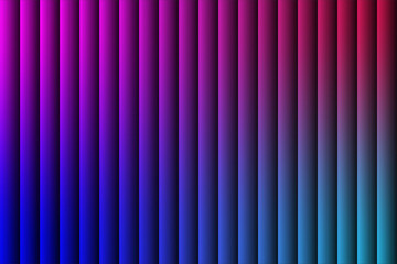 Vibrant gradient stripes transitioning from blue to purple and red hues in a vertical composition