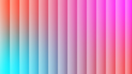 Vibrant gradient stripes in shades of pink, blue, and orange colors