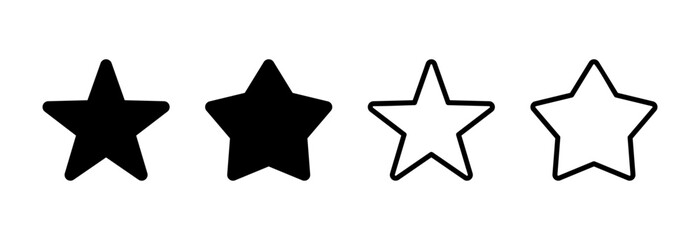 Fototapeta premium Star Icon vector illustration. rating sign and symbol. favourite star icon