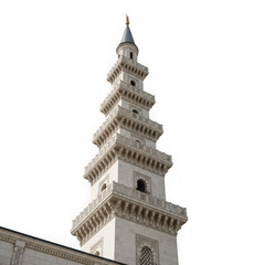 Obraz premium Historical tower architecture, isolated on transparent background