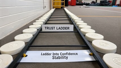Trust Ladder for Building Confidence and Stability in Personal Development Training and Team Activities