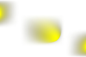 Abstract shape element in gradient yellow and green colors with blurred effect
