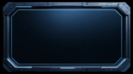Technology blue screen border
