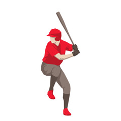 baseball players pose or movement when playing