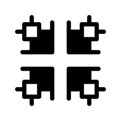 Grid Icon Vector Symbol Design Illustration