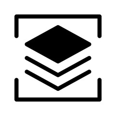 Layer Mask Icon Vector Symbol Design Illustration