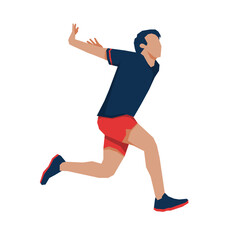 Fototapeta premium volleyball players pose or movement when play volleyball