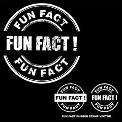 Fototapeta premium Rubber stamp of Fun Fact, vector