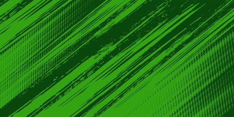 Modern green sporty background template vector with shiny lines and lights. futuristic