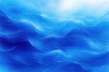 Obraz premium Abstract close-up view of gentle blue ocean waves under bright light, evoking calmness and fluid motion