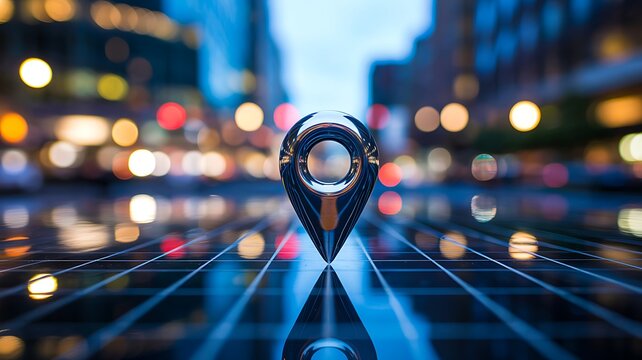 Digital location pin in smart city network

