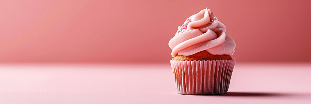 Cute and delicious cupcakes closeup image
