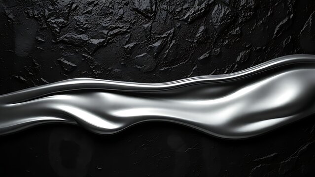 debater. A smooth stream of liquid metal flowing across a dark, rough surface. safety posters, maintenance manuals, designed for industrial assembly lines and welding operations, supports safety.